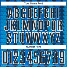 Load image into Gallery viewer, Custom US Navy Blue Navy-White Triangle Shapes Sublimation Soccer Uniform Jersey