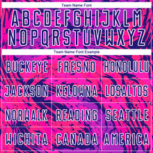 Load image into Gallery viewer, Custom Dark Purple Hot Pink-White Abstract Fluid Sublimation Soccer Uniform Jersey