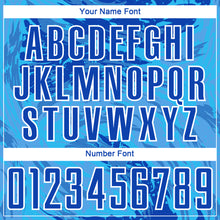 Load image into Gallery viewer, Custom Thunder Blue Sky Blue-White Abstract Fluid Sublimation Soccer Uniform Jersey