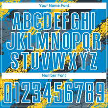 Load image into Gallery viewer, Custom Powder Blue Yellow-White Sublimation Soccer Uniform Jersey