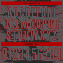 Load image into Gallery viewer, Custom Steel Gray Red Sublimation Soccer Uniform Jersey