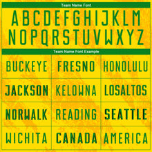 Load image into Gallery viewer, Custom Gold Grass Green Sublimation Soccer Uniform Jersey