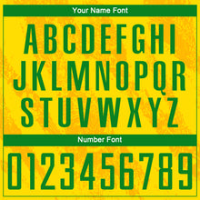 Load image into Gallery viewer, Custom Gold Grass Green Sublimation Soccer Uniform Jersey