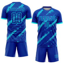 Load image into Gallery viewer, Custom Royal Lakes Blue Sublimation Soccer Uniform Jersey