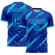Load image into Gallery viewer, Custom Royal Lakes Blue Sublimation Soccer Uniform Jersey