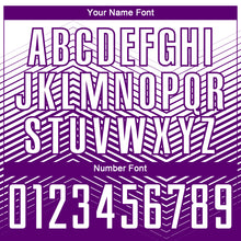 Load image into Gallery viewer, Custom Purple White Abstract Geometric Triangles Sublimation Soccer Uniform Jersey