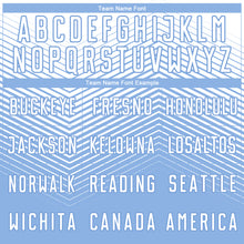 Load image into Gallery viewer, Custom Light Blue White Lines Sublimation Soccer Uniform Jersey