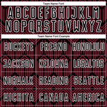 Load image into Gallery viewer, Custom Crimson Black-White Abstract Geometric Shapes Sublimation Soccer Uniform Jersey