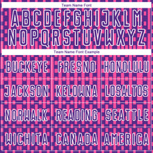 Load image into Gallery viewer, Custom Purple Pink-White Abstract Geometric Shapes Sublimation Soccer Uniform Jersey