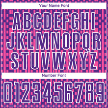 Load image into Gallery viewer, Custom Purple Pink-White Abstract Geometric Shapes Sublimation Soccer Uniform Jersey