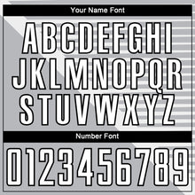 Load image into Gallery viewer, Custom Gray White-Black Stripes Sublimation Soccer Uniform Jersey