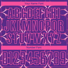 Load image into Gallery viewer, Custom Purple Pink Damask Pattern Sublimation Soccer Uniform Jersey