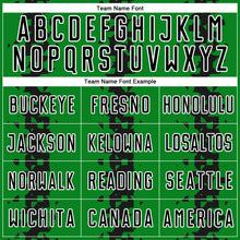 Load image into Gallery viewer, Custom Grass Green Black-White Abstract Geometric Pattern Sublimation Soccer Uniform Jersey