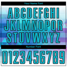 Load image into Gallery viewer, Custom Teal White Geometric Triangle Sublimation Soccer Uniform Jersey