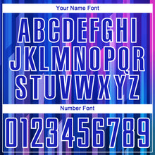 Load image into Gallery viewer, Custom Royal Pink-White Abstract Lines Sublimation Soccer Uniform Jersey