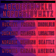 Load image into Gallery viewer, Custom Purple Red-Black Geometric Shapes Sublimation Soccer Uniform Jersey