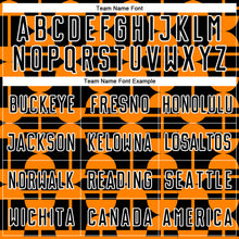 Load image into Gallery viewer, Custom Black Bay Orange-White Geometric Shapes Sublimation Soccer Uniform Jersey