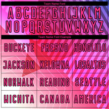 Load image into Gallery viewer, Custom Purple Pink-Black Geometric Shapes Sublimation Soccer Uniform Jersey