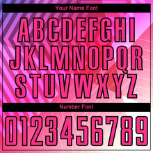 Load image into Gallery viewer, Custom Purple Pink-Black Geometric Shapes Sublimation Soccer Uniform Jersey