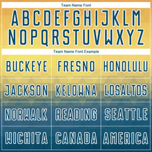 Load image into Gallery viewer, Custom Yellow US Navy Blue-White Geometric Triangle Sublimation Soccer Uniform Jersey