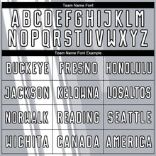 Load image into Gallery viewer, Custom Gray White-Black Lines Sublimation Soccer Uniform Jersey