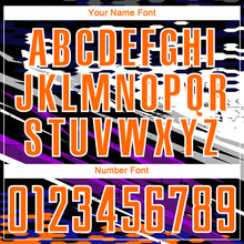 Load image into Gallery viewer, Custom Black Bay Orange-White Lines Sublimation Soccer Uniform Jersey