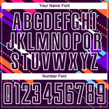 Load image into Gallery viewer, Custom Purple White Lines Sublimation Soccer Uniform Jersey