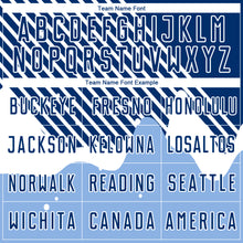 Load image into Gallery viewer, Custom Light Blue Royal-White Lines Sublimation Soccer Uniform Jersey