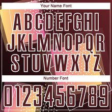 Load image into Gallery viewer, Custom Crimson White Geometric Shapes Sublimation Soccer Uniform Jersey