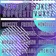 Load image into Gallery viewer, Custom Dark Purple White Geometric Shapes Sublimation Soccer Uniform Jersey