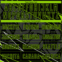 Load image into Gallery viewer, Custom Black Neon Green Lines Sublimation Soccer Uniform Jersey