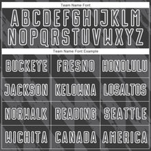 Load image into Gallery viewer, Custom Steel Gray White Geometric Shapes Sublimation Soccer Uniform Jersey