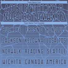 Load image into Gallery viewer, Custom Light Blue Gray Lines Sublimation Soccer Uniform Jersey