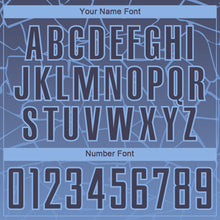 Load image into Gallery viewer, Custom Light Blue Gray Lines Sublimation Soccer Uniform Jersey