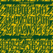 Load image into Gallery viewer, Custom Green Yellow Lightning Sublimation Soccer Uniform Jersey