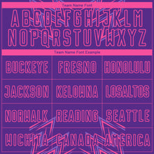 Load image into Gallery viewer, Custom Purple Pink Geometric Shapes Sublimation Soccer Uniform Jersey