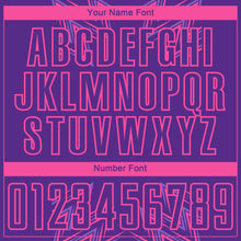 Load image into Gallery viewer, Custom Purple Pink Geometric Shapes Sublimation Soccer Uniform Jersey