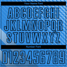 Load image into Gallery viewer, Custom Lakes Blue Black Geometric Shapes Sublimation Soccer Uniform Jersey