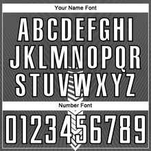 Load image into Gallery viewer, Custom Steel Gray White-Black Arrow Shapes Sublimation Soccer Uniform Jersey