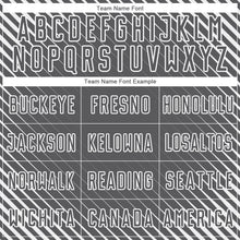 Load image into Gallery viewer, Custom Steel Gray White Diagonal Lines Sublimation Soccer Uniform Jersey