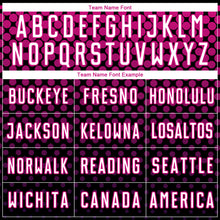 Load image into Gallery viewer, Custom Black White-Deep Pink Halftone Dots Sublimation Soccer Uniform Jersey