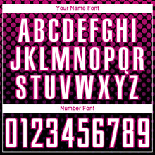 Load image into Gallery viewer, Custom Black White-Deep Pink Halftone Dots Sublimation Soccer Uniform Jersey