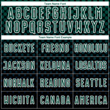 Load image into Gallery viewer, Custom Black Kelly Green-White Halftone Dots Sublimation Soccer Uniform Jersey
