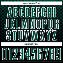 Load image into Gallery viewer, Custom Black Kelly Green-White Halftone Dots Sublimation Soccer Uniform Jersey