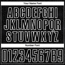 Load image into Gallery viewer, Custom Black White Geometric Shapes Sublimation Soccer Uniform Jersey