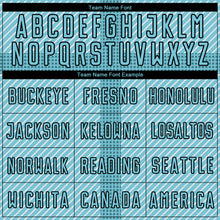 Load image into Gallery viewer, Custom Panther Blue Black Geometric Shapes Sublimation Soccer Uniform Jersey