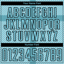 Load image into Gallery viewer, Custom Panther Blue Black Geometric Shapes Sublimation Soccer Uniform Jersey