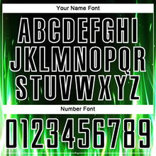 Load image into Gallery viewer, Custom Black White Flame Sublimation Soccer Uniform Jersey