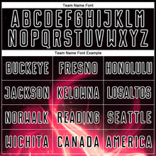 Load image into Gallery viewer, Custom Black White Flame Sublimation Soccer Uniform Jersey