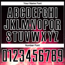 Load image into Gallery viewer, Custom Black White Flame Sublimation Soccer Uniform Jersey